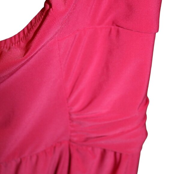HOT PINK Fushia Raspberry Torrid Plus Size 5 Back Strappy Summer Shirt - EUC - Picture 9 of 12